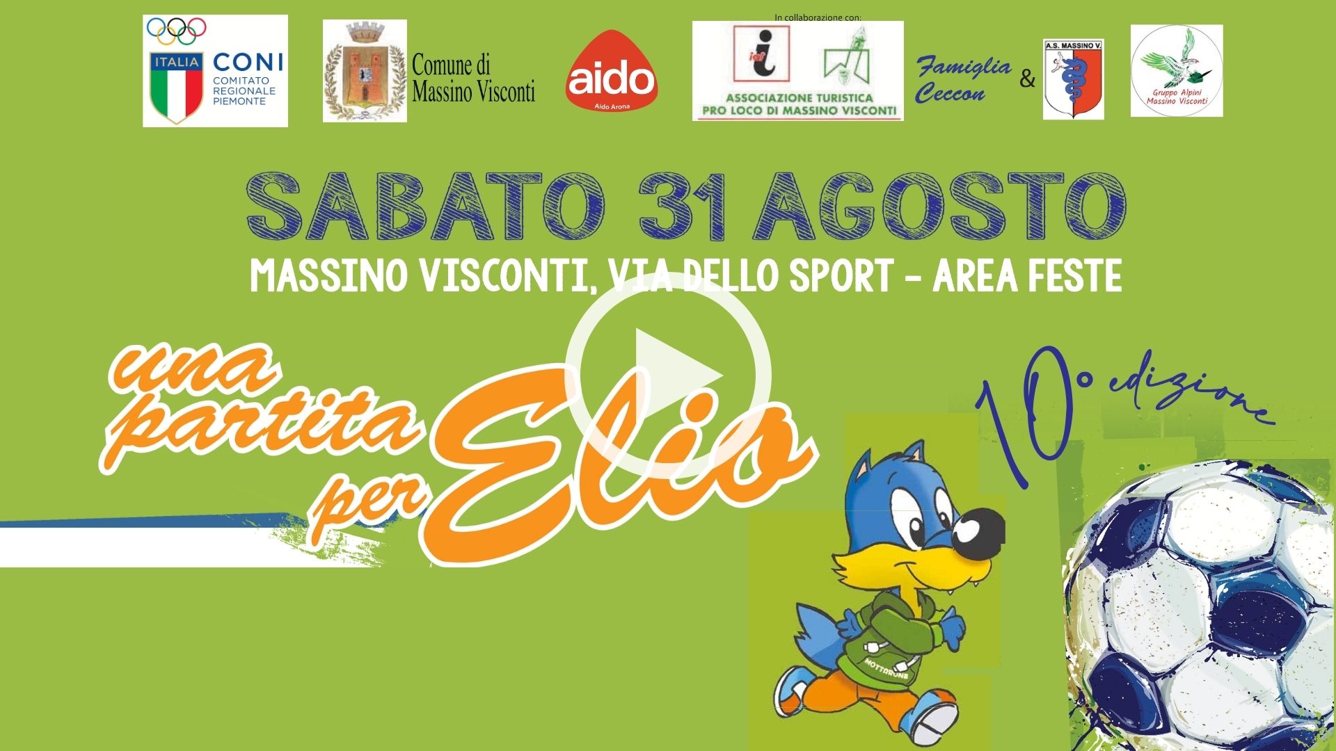 Diretta Live streaming "Una Partita per Elio"  