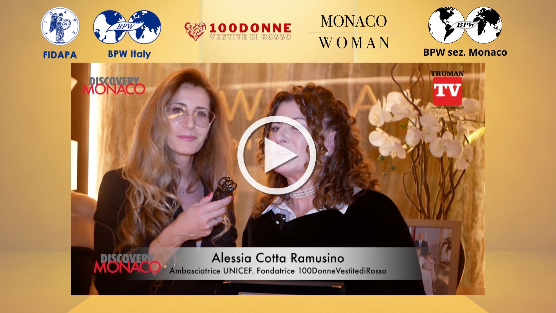 Discovery Monaco - BPW International sezione di Monaco presentazione al Twiga. Intervista Alessia Cotta Ramusino