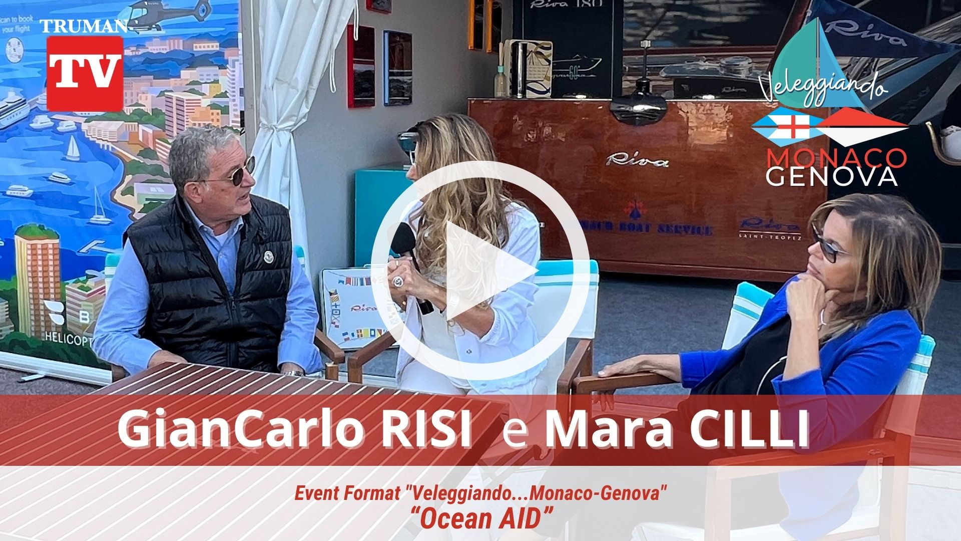 Cameo Interviste GianCarlo RISI e Mara CILLI - Reportage in diretta streaming della Firma Bandiere a Monaco per l'attività di chiusura di 