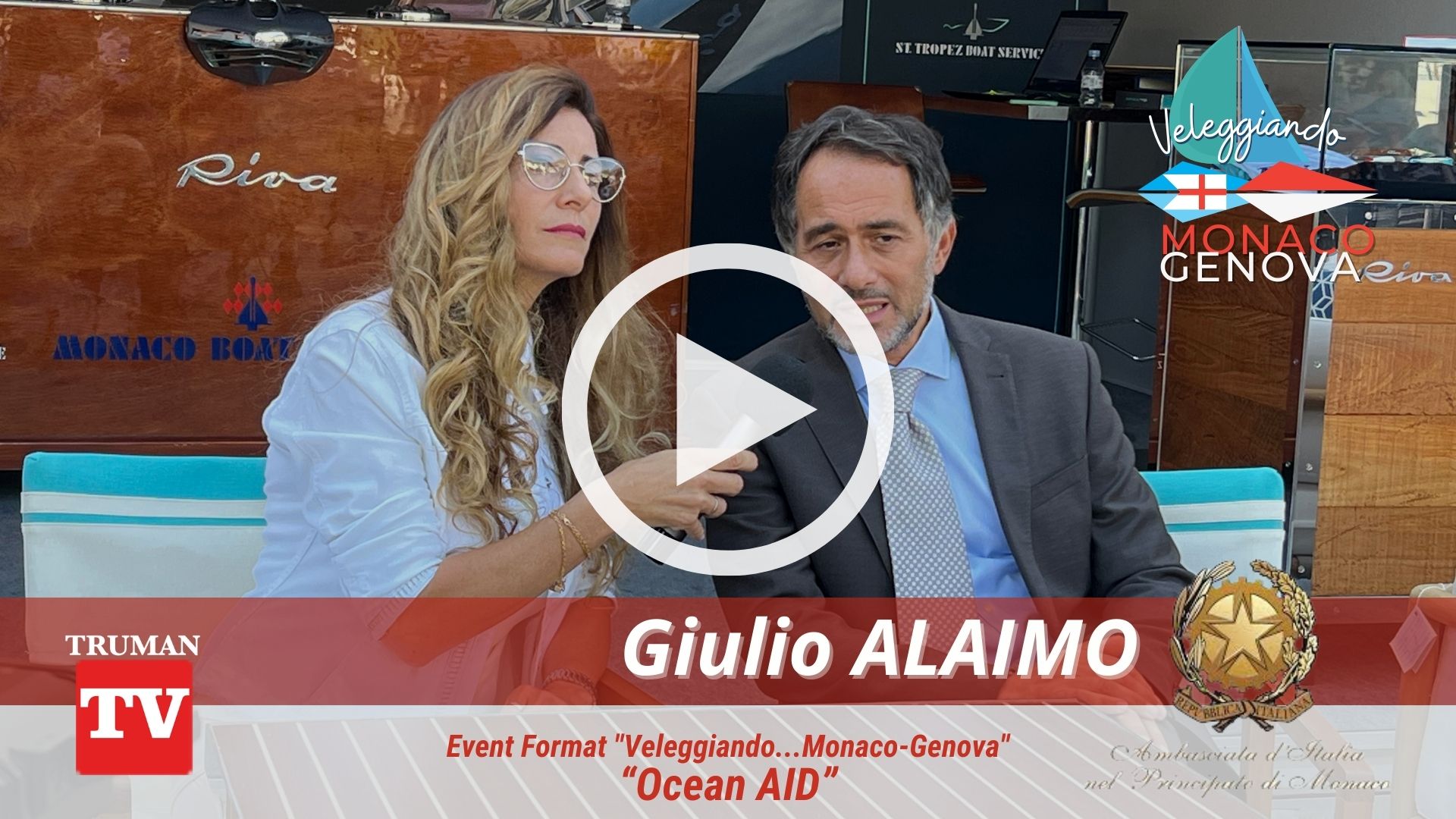 Cameo Interviste S.E. Giulio ALAIMO - Reportage in diretta streaming della Firma Bandiere a Monaco per l'attività di chiusura di "Veleggiando...Monaco-Genova" trasmesso nel Format Ligurians GrandTour. 