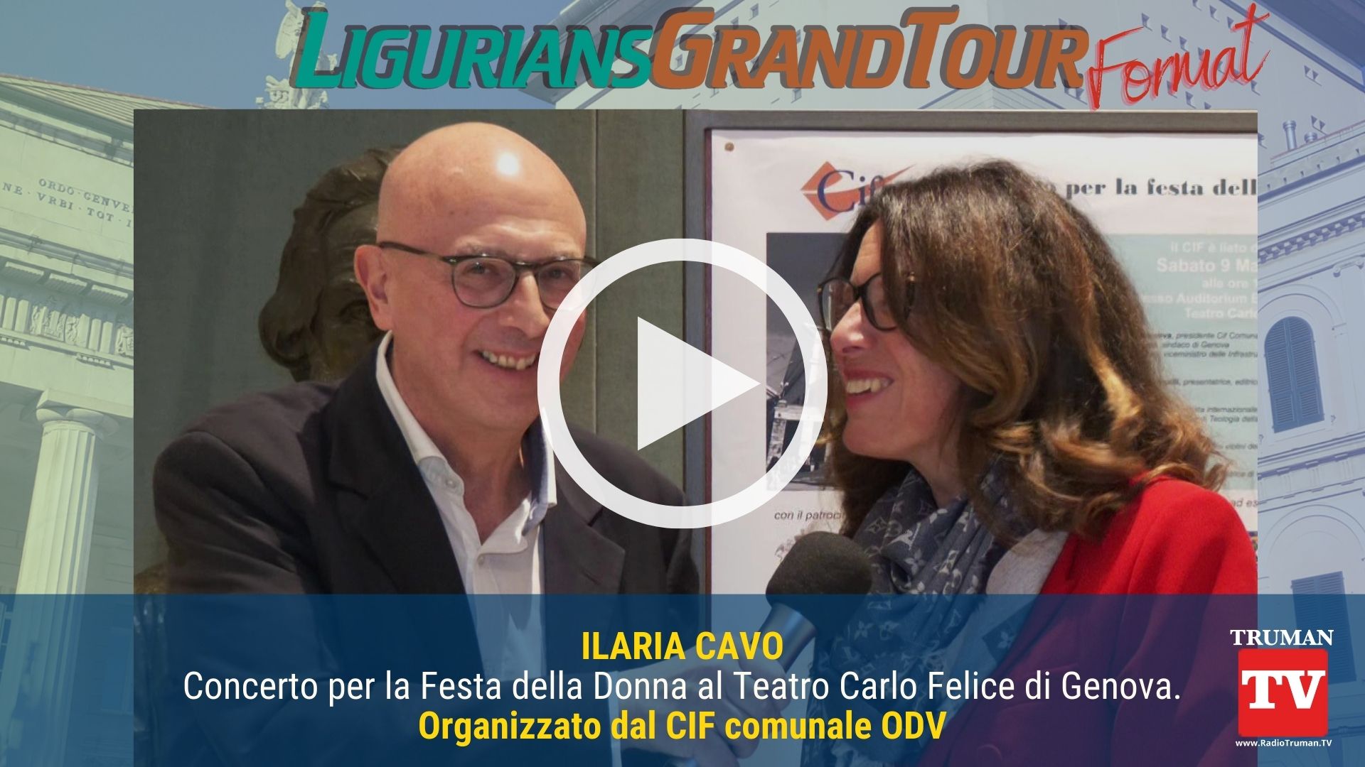 Intervista Cameo dedicato a Ilaria Cavo. Ospite della puntata dedicata al Concerto al Teatro Carlo Felice di Genova (3)