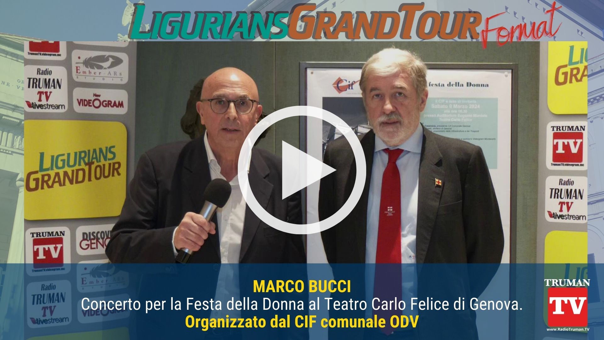 Intervista Cameo dedicato a Marco Bucci. Ospite della puntata dedicata al Concerto al Teatro Carlo Felice di Genova (2)