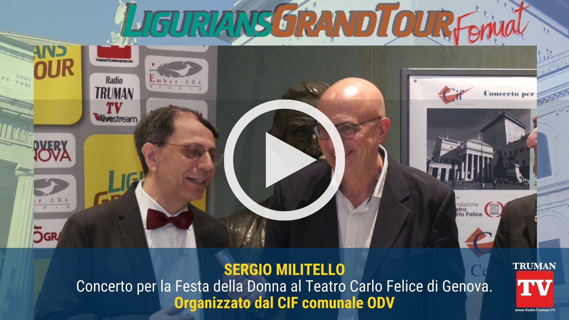 Intervista Cameo dedicato a Sergio Militello. Ospite della puntata dedicata al Concerto al Teatro Carlo Felice di Genova (3)