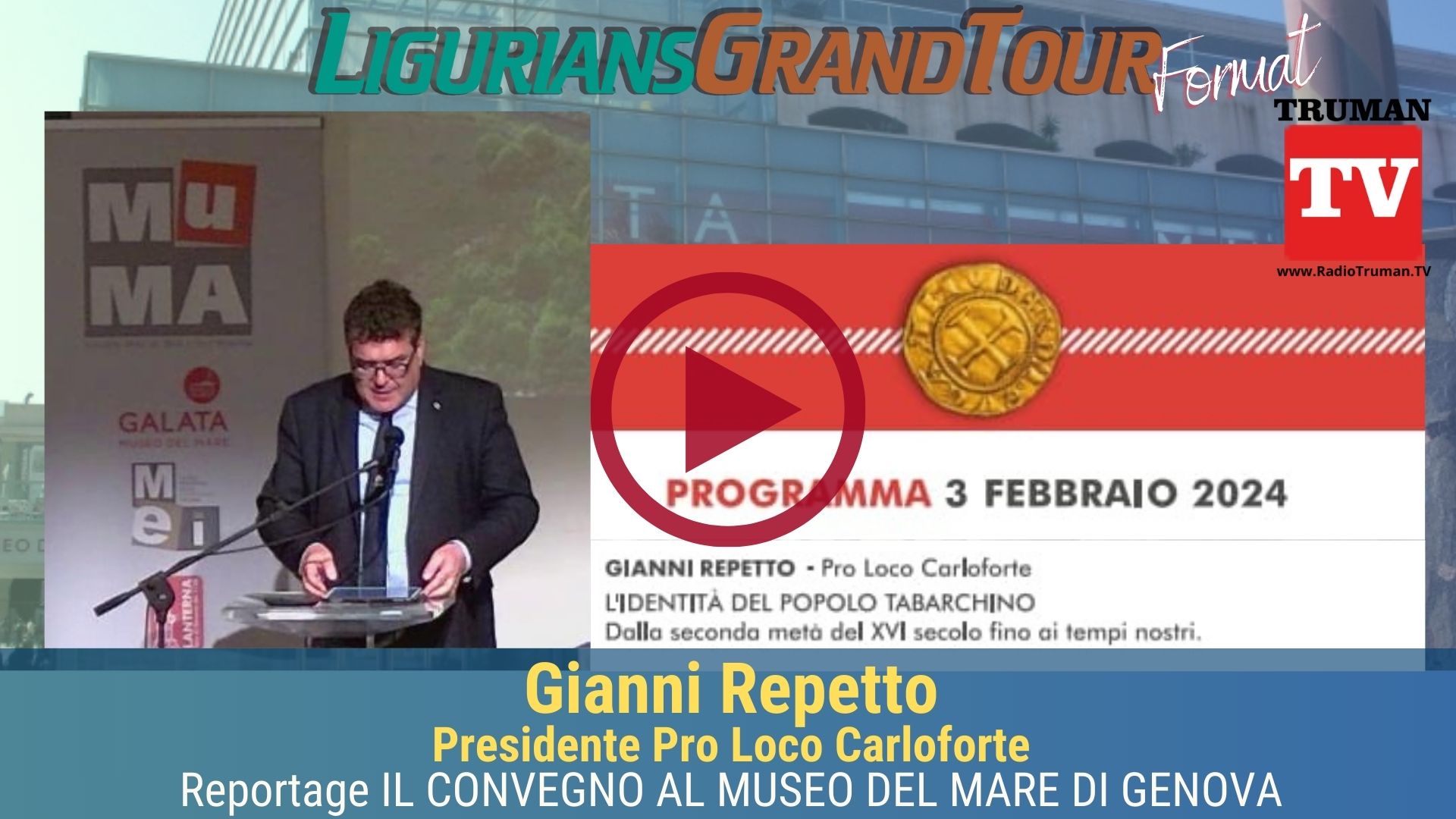 Cameo - Gianni Repetto, Presidente Pro Loco Carloforte, 