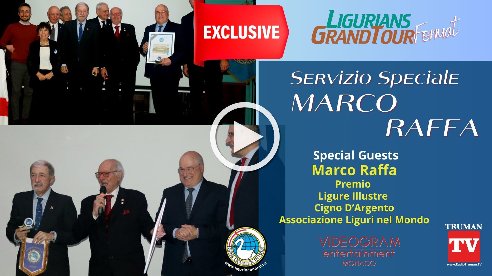 Ligurians.Puntata Speciale dedicata a Marco Raffa. Premio Cycnus. Ligure Illustre2024