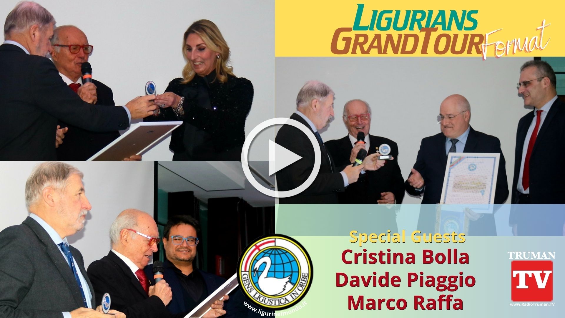 Format Tv Ligurians. Premio Cycnus Cigno d'Argento. Ligure Illustre Associazione dei Liguri nel Mondo