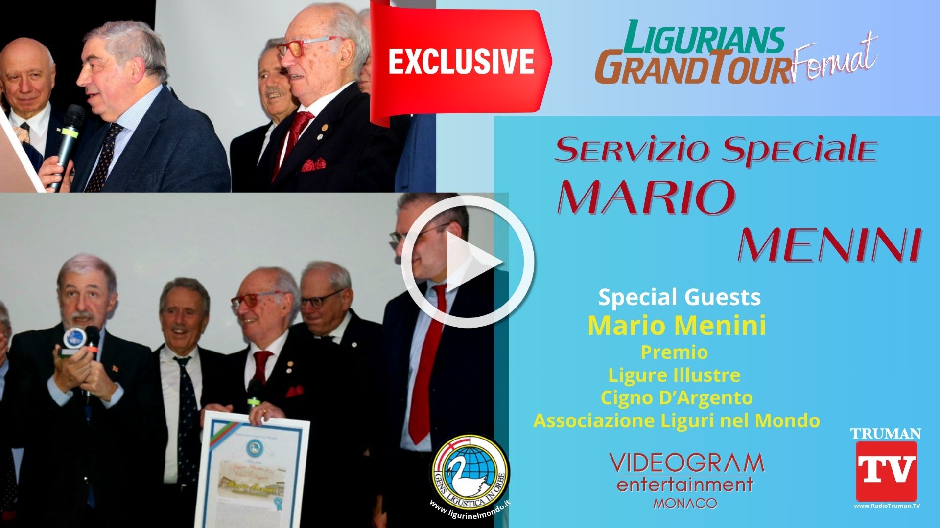 Ligurians.Puntata Speciale dedicata a Mario Menini. Premio Cycnus. Ligure Illustre 2024