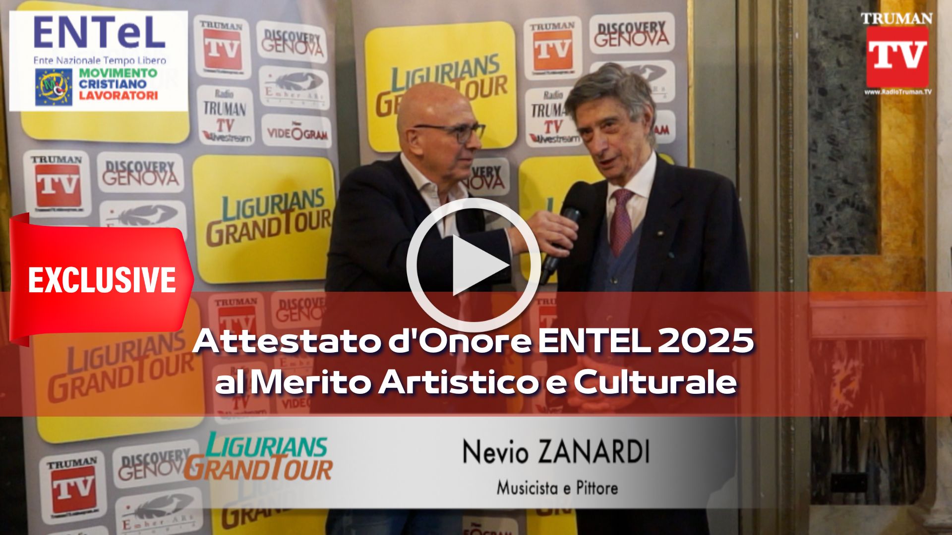 Attestato d'Onore Nevio Zanardi.Assegnazione riconoscimenti ENTEL a Palazzo Tursi del 07 02 2025 (4)