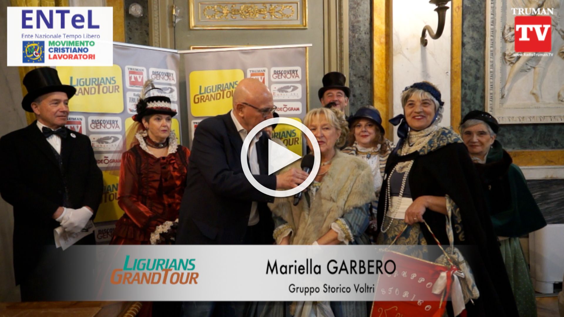 Intervista a Gruppo Storico Voltri.Assegnazione riconoscimenti ENTEL a Palazzo Tursi del 07 02 2025