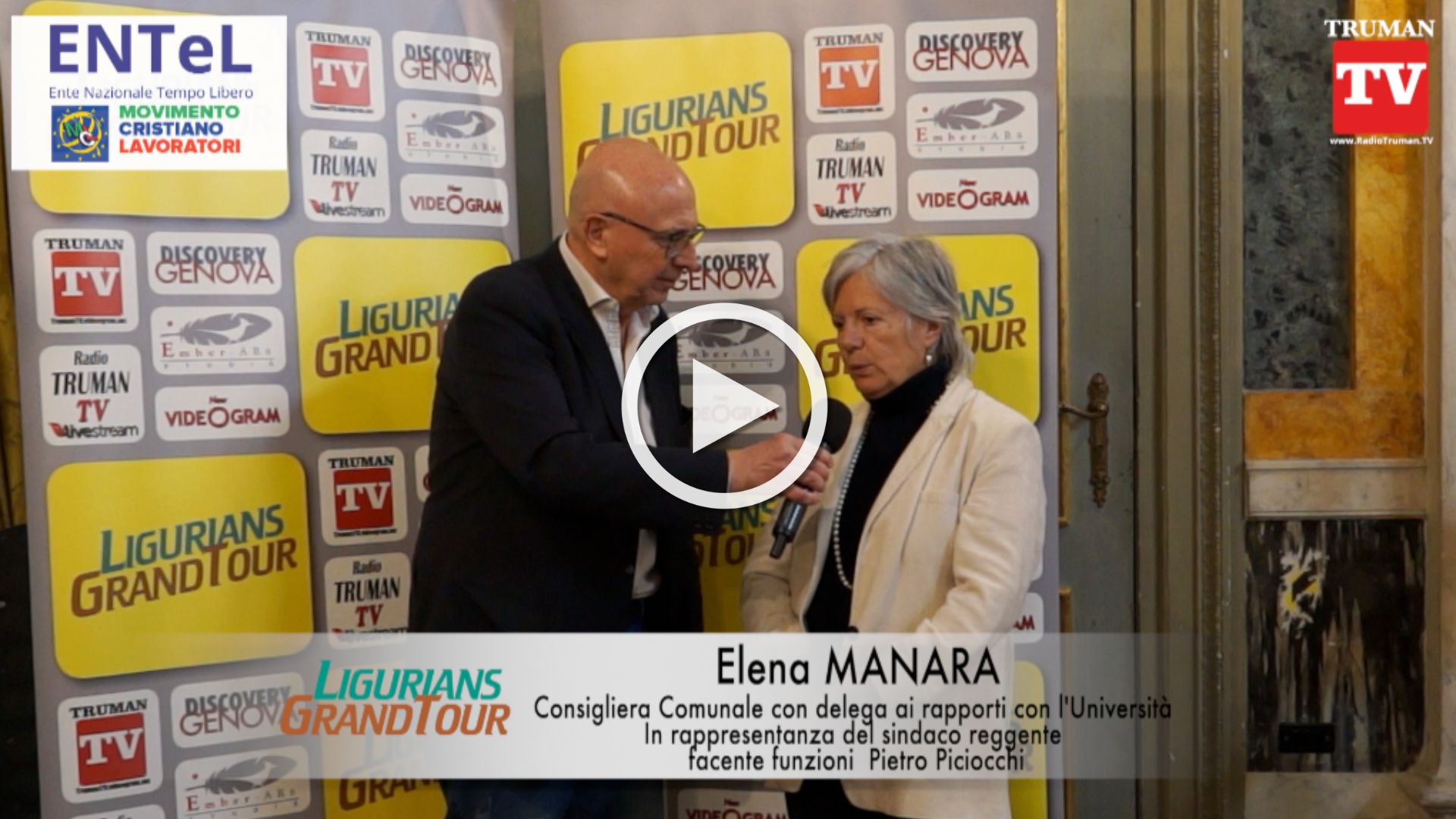 Intervista a Elena Manara.Assegnazione riconoscimenti ENTEL a Palazzo Tursi del 07 02 2025 (3)