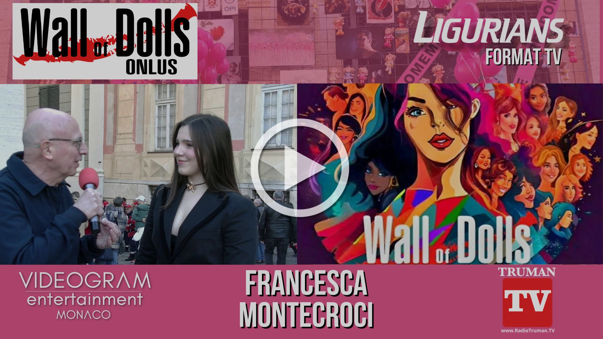 Format Tv Ligurians. Intervista Francesca Montecroci Wall of Dolls 8 Marzo 