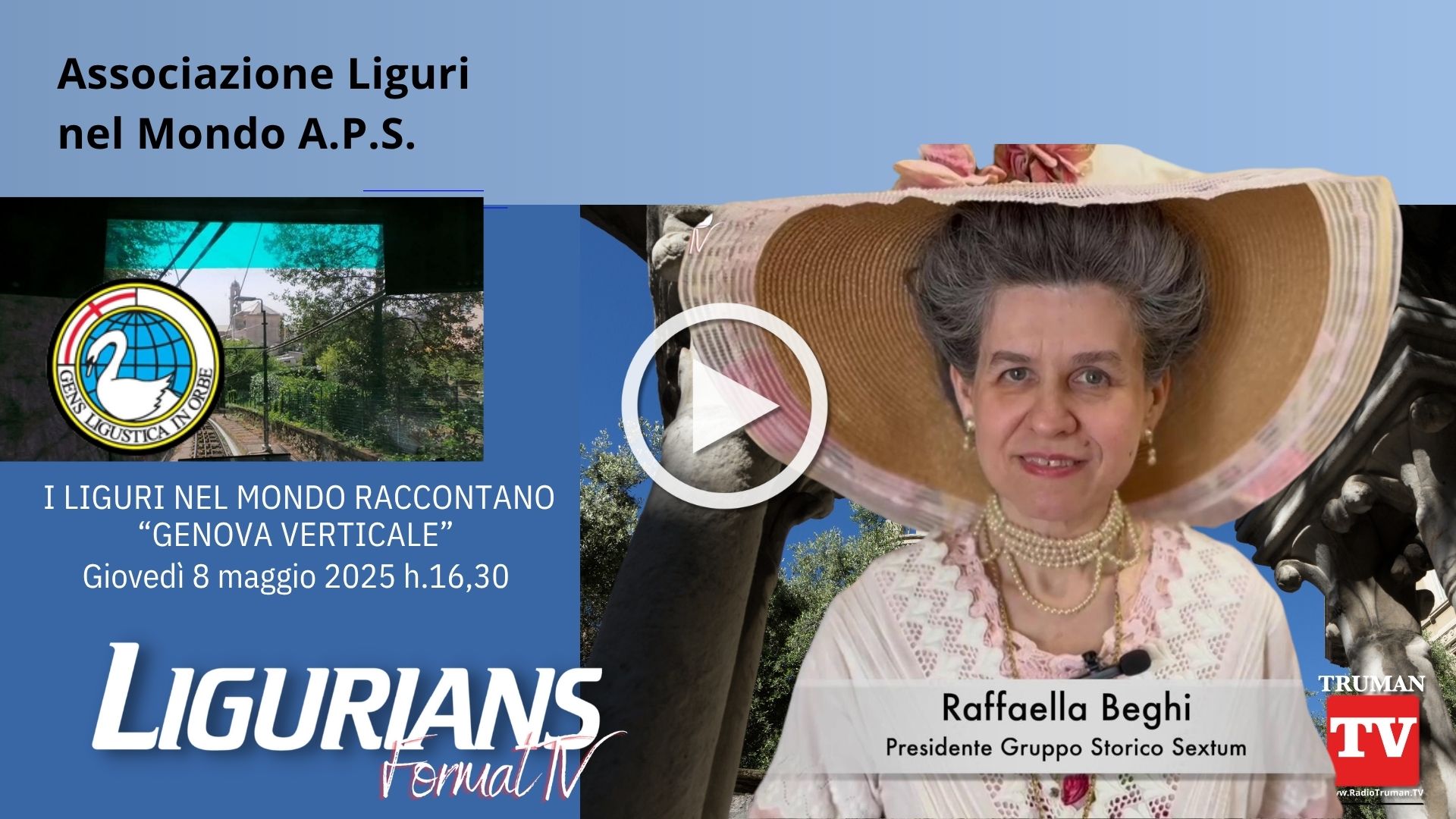Raffaella Beghi. Genova verticale. ALM Associazione Liguri nel Mondo 