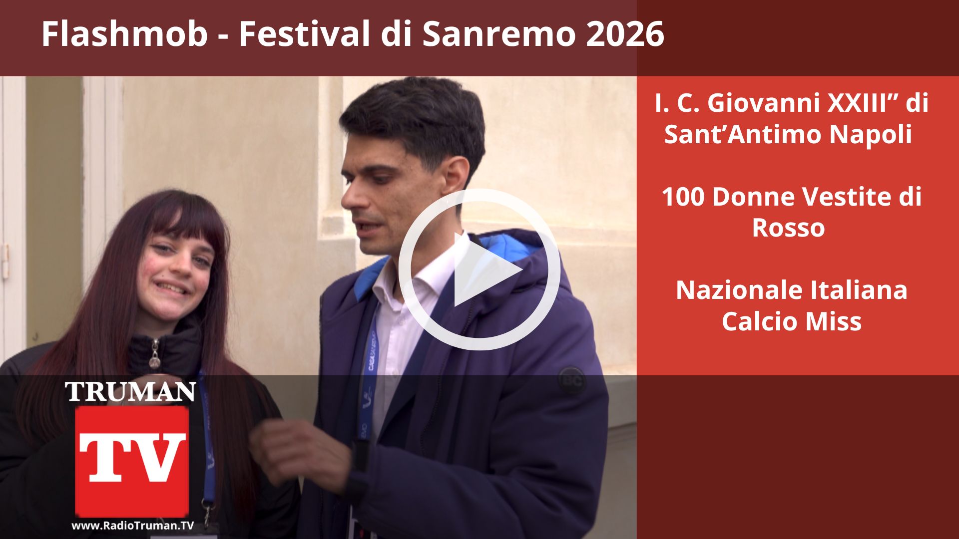Flashmob Festival di Sanremo cammeo Istituto Comprensivo ad indirizzo musicale “Giovanni XXIII” di Sant’Antimo (NA) 